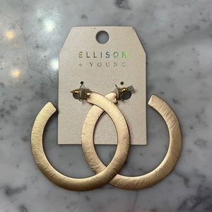 Gold toned hoops